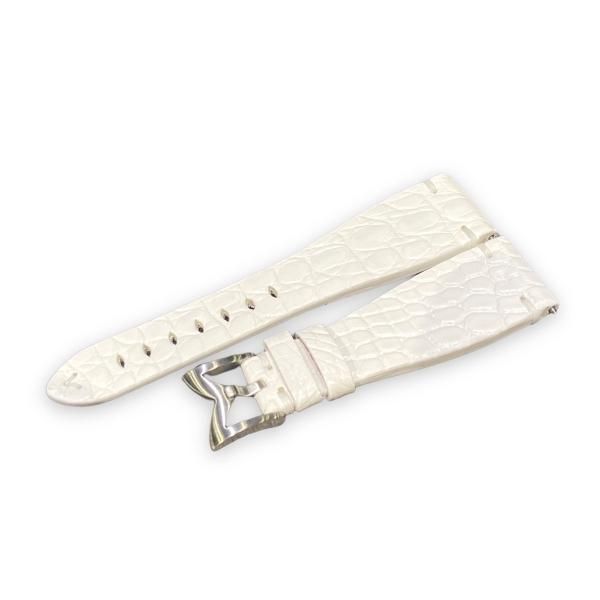 48MM 時計用 ベルト クロコダイルベルト ホワイト ガガミラノ公式通販