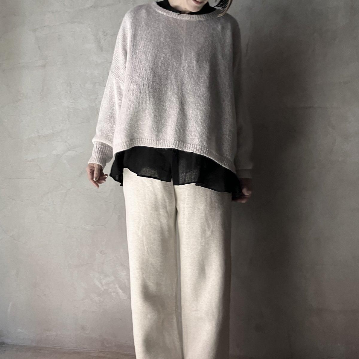 suzuki takayuki alpaca knitted cape（スズキタカユキ アルパカ