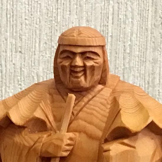 高砂人形 一位一刀彫 三寸 昌之作