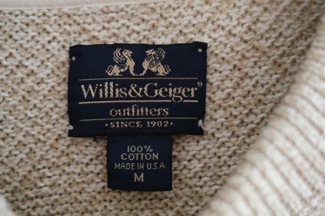 80's Willis&Geiger Cotton Knit Made in USA - jam-clothing