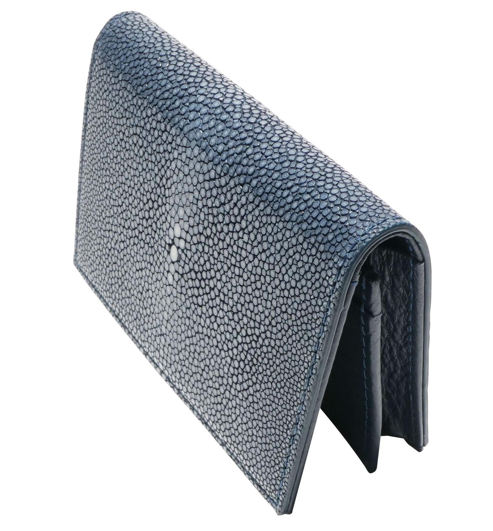 ガルーシャ 名刺入れ ポリッシュ ネイビー - BAHARI -