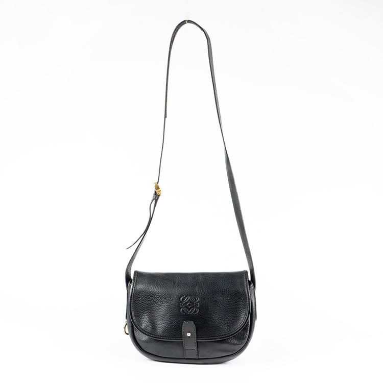 アナグラム刻印ショルダーバッグ ブラック ヴィンテージ|ロエベ LOEWE