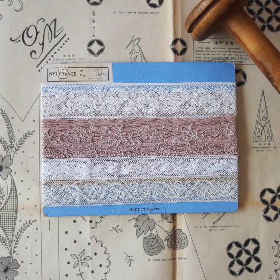 アンティークレース | フランス 古い台紙付き アンティークレース