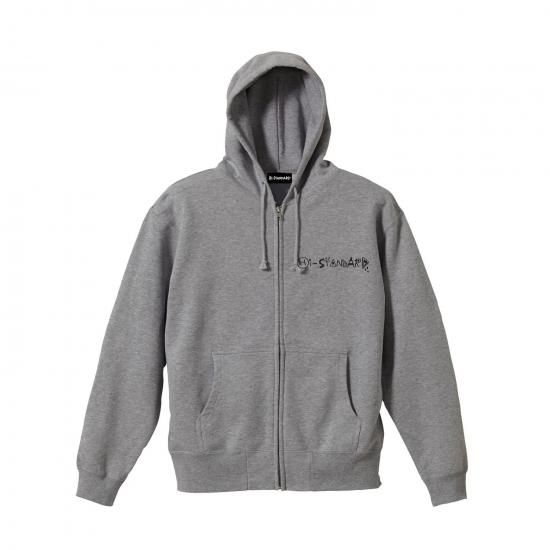 Diskah ZIP HOODIE（GRAY） - Hi-STANDARD OFFICIAL WEB STORE