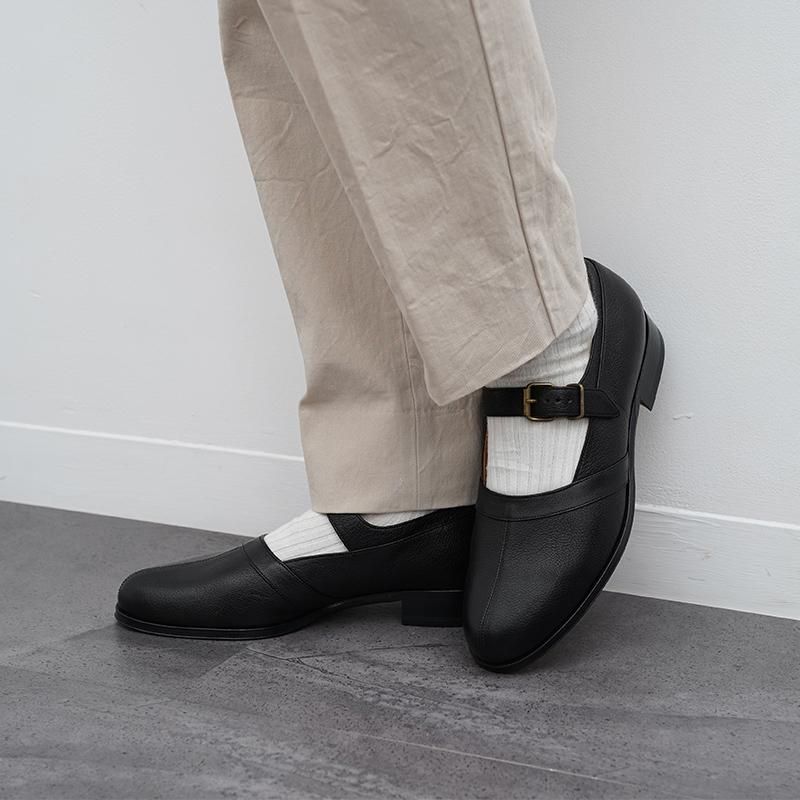 forme】Arab strap II (mckay)Buffalo calf Black - THIRTY' THIRTY' STORE