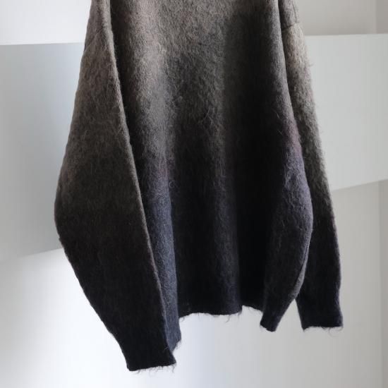stein | シュタイン GRADATION MOHAIR KNIT LS(NAVY KHAKI GRADATION