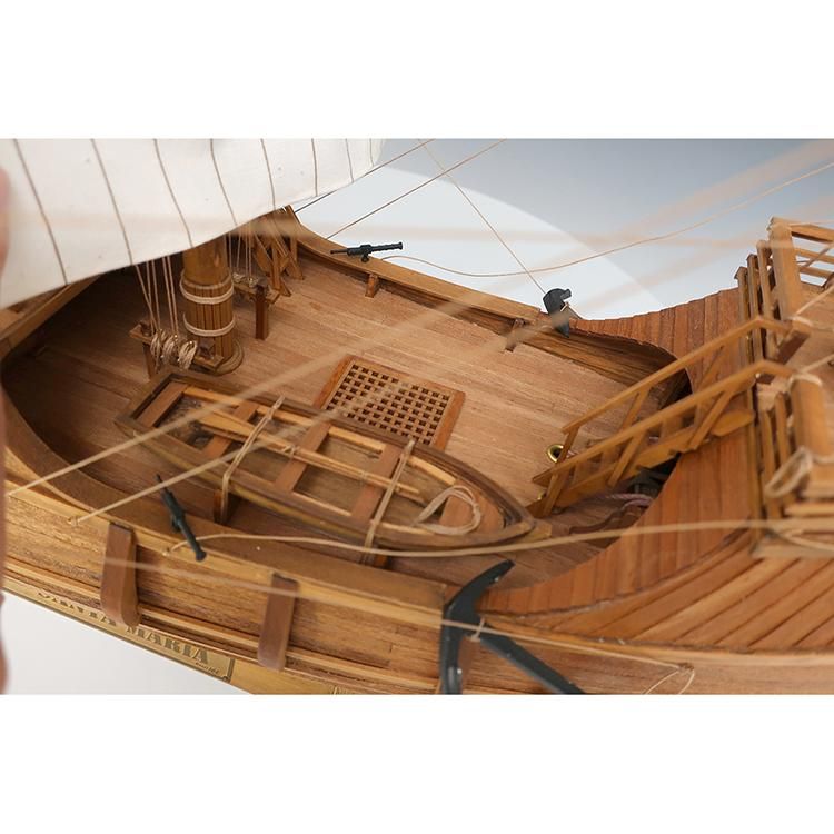 木製帆船模型 サンタマリア（1/50スケール・全長 604mm・完成重量 840g）