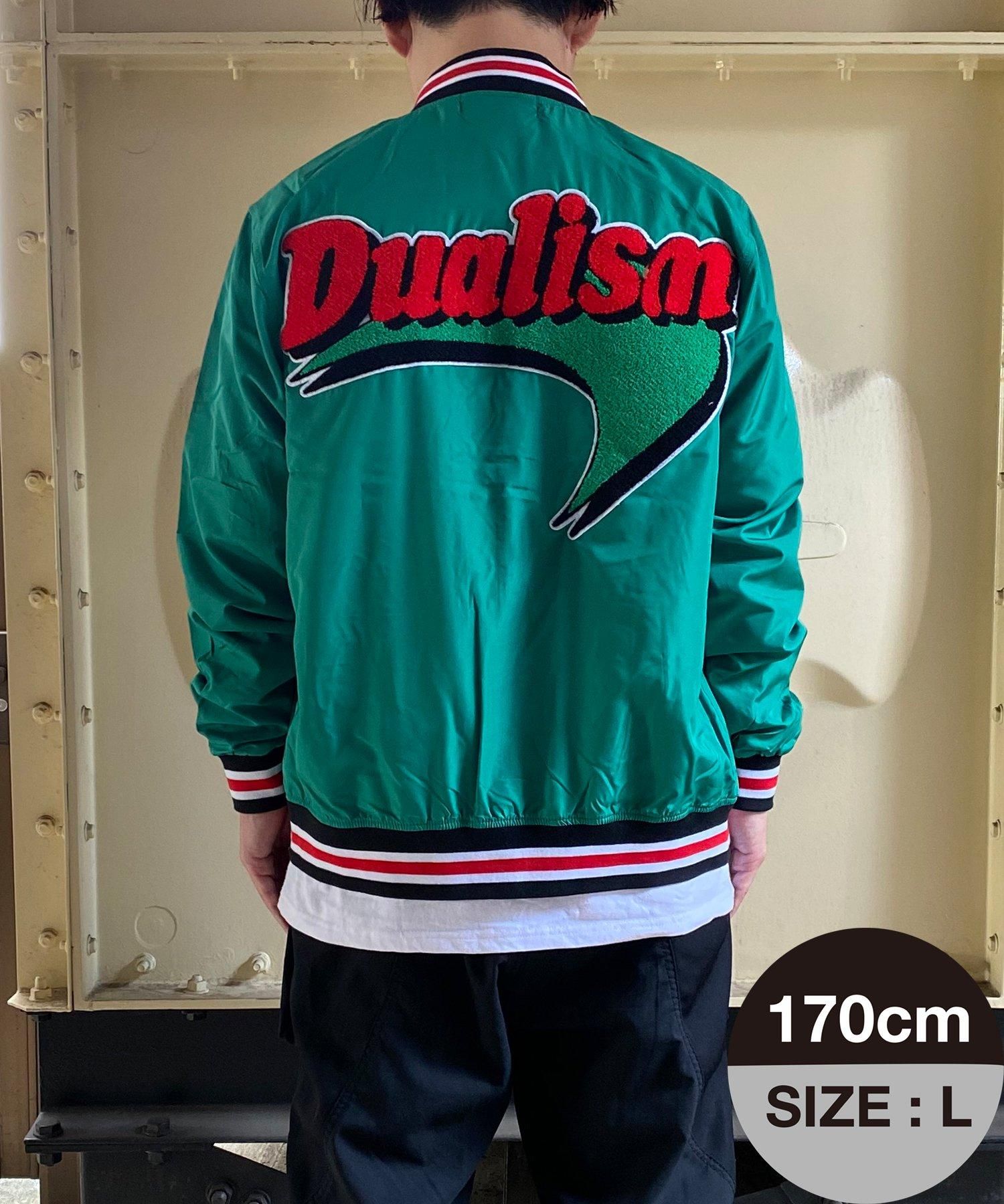 DUALISM/DLSM(デュアリズム) スタジャン BOOMERANG LOGO SATIN STADIUM