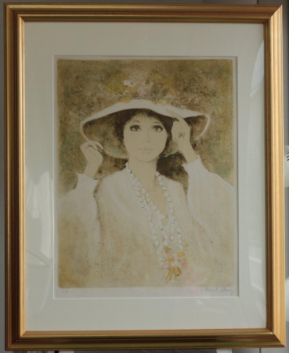 ベルナール・シャロワ『クレール』油彩 F12 原画 ギャラリー取扱作定価