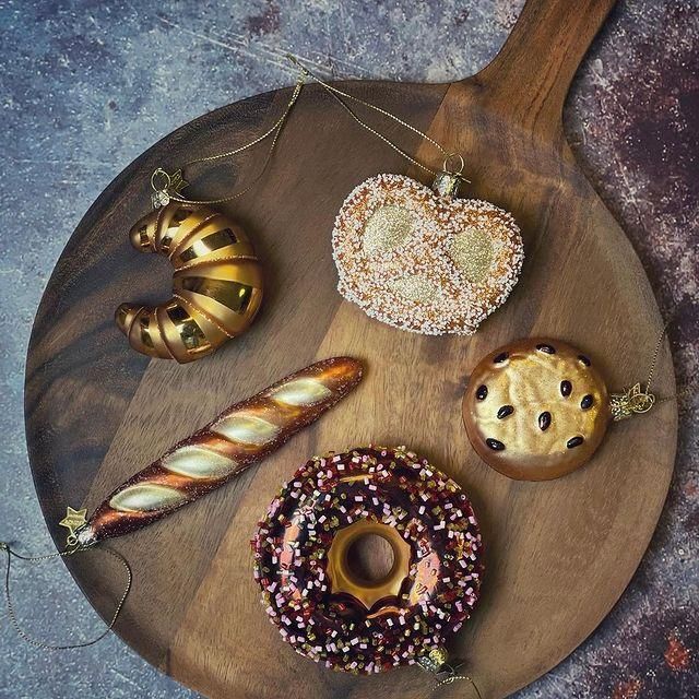 プレッツェル ゴールド ガラス製クリスマスオーナメント - VONDELS