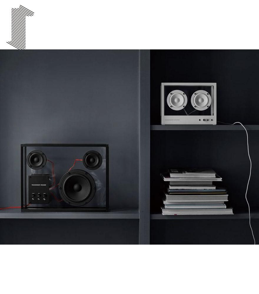 音楽をインテリアに TRANSPARENT SPEAKER/トランスペアレント