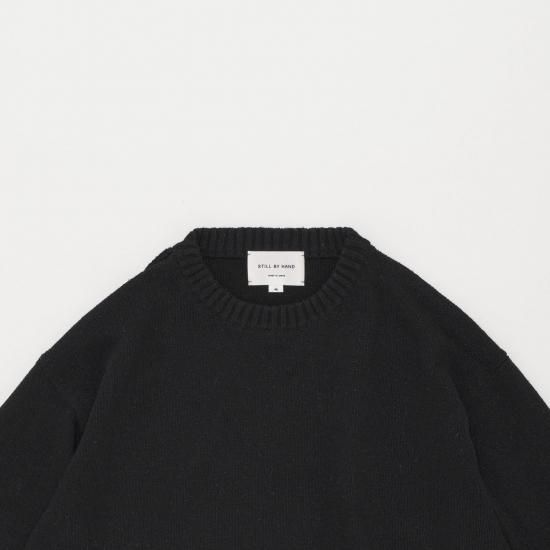 STILL BY HAND スティルバイハンド 「シルク・コットン素材 7G丸首プル