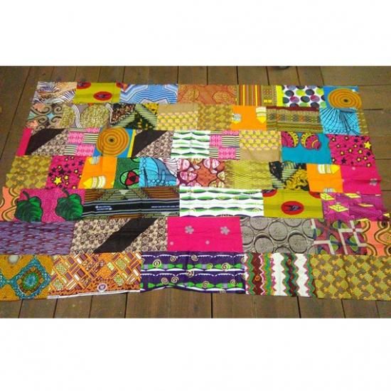 アフリカンプリントパッチワーク布 | 鮮やかな色彩と大胆な柄が特徴