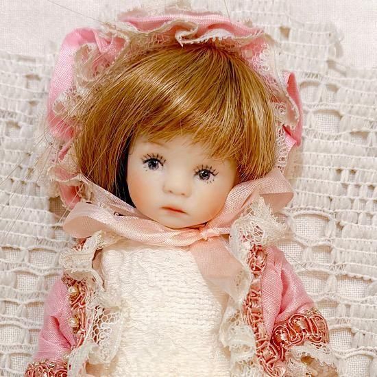 日本のビスクドール作家 ＊ ”ちびくま工房 ” さんより ＊ 夢見るピンク