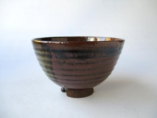 淡々斎書付膳所焼茶碗 銘 木枯 (共箱)陽炎園 岩崎信定 - 茶道具販売 栗林園