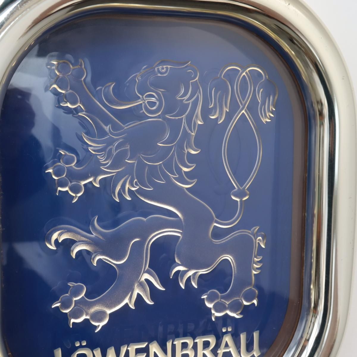 3455 アメリカ ヴィンテージ LOWENBRAU レーベンブロイ ライト付き看板