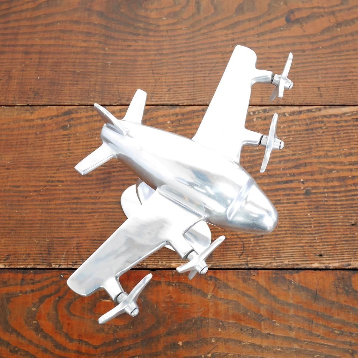 4024 アメリカ 60s ヴィンテージ エアプレン 飛行機 アルミ製 メタル