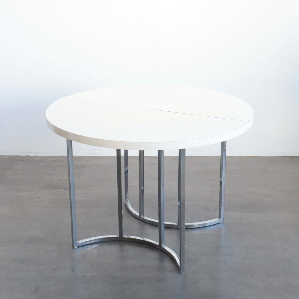 4109 アメリカ ヴィンテージ ミッドセンチュリー ラウンドテーブル 4脚