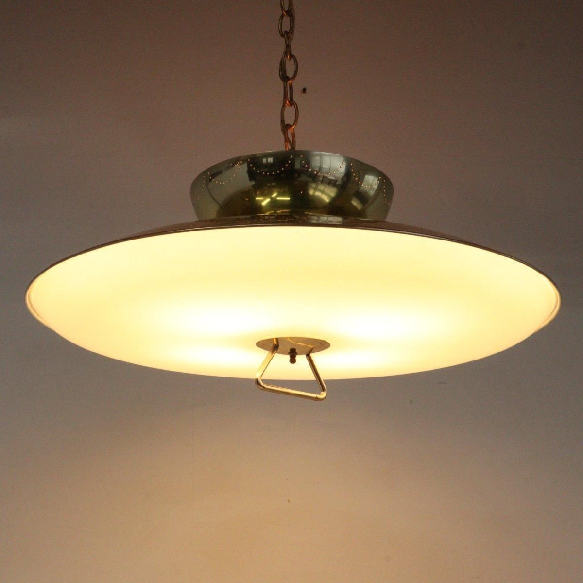 照明 UFOランプ 吊り下げランプ ガラス ヴィンテージ 照明 ミッド