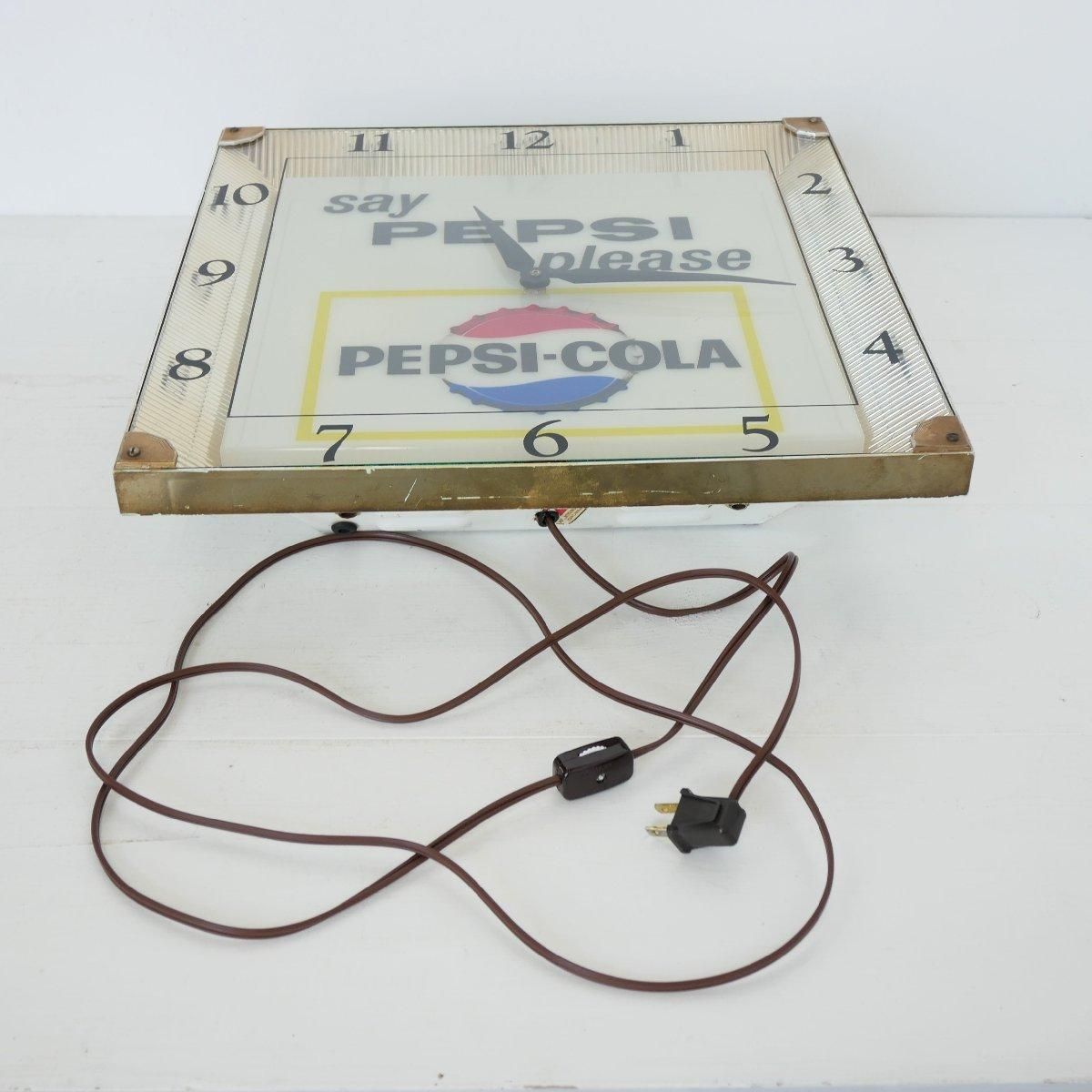 60s ペプシコーラ クロック 壁掛け時計 -通販-ローズボールアンティークス