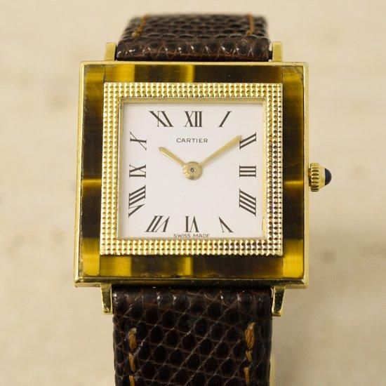 カルティエCartier｜スクエア18KWG｜手巻き・1970年代製｜アンティーク