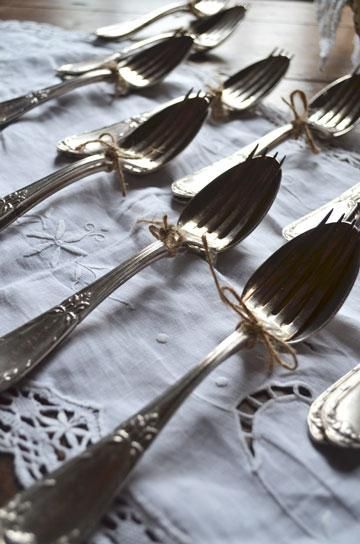 SFAM製シルバースプーンとフォークのセット【パディントン】｜ブロカント