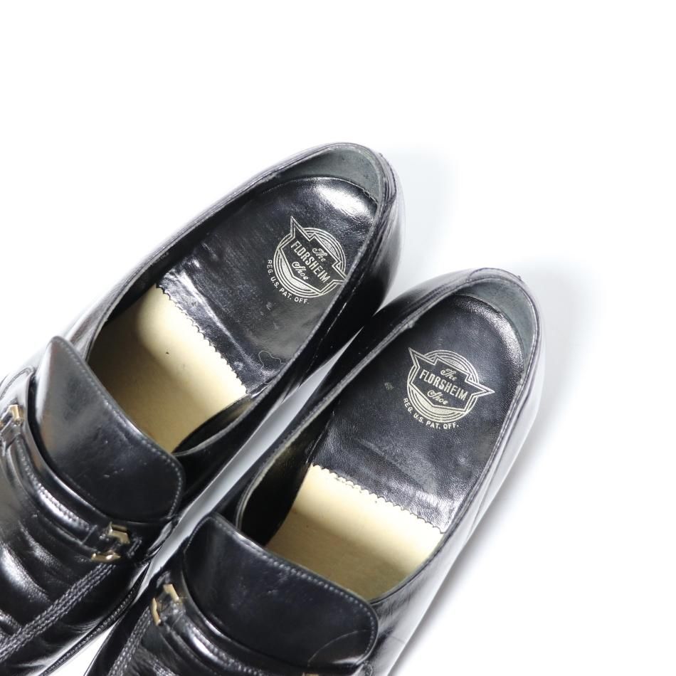 美品” FLORSHEIM（フローシャイム）センターエラスティックシューズ
