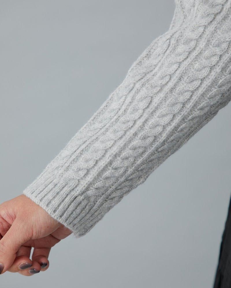 30％off】アップリケケーブルカーディガン(グレー) - seventen