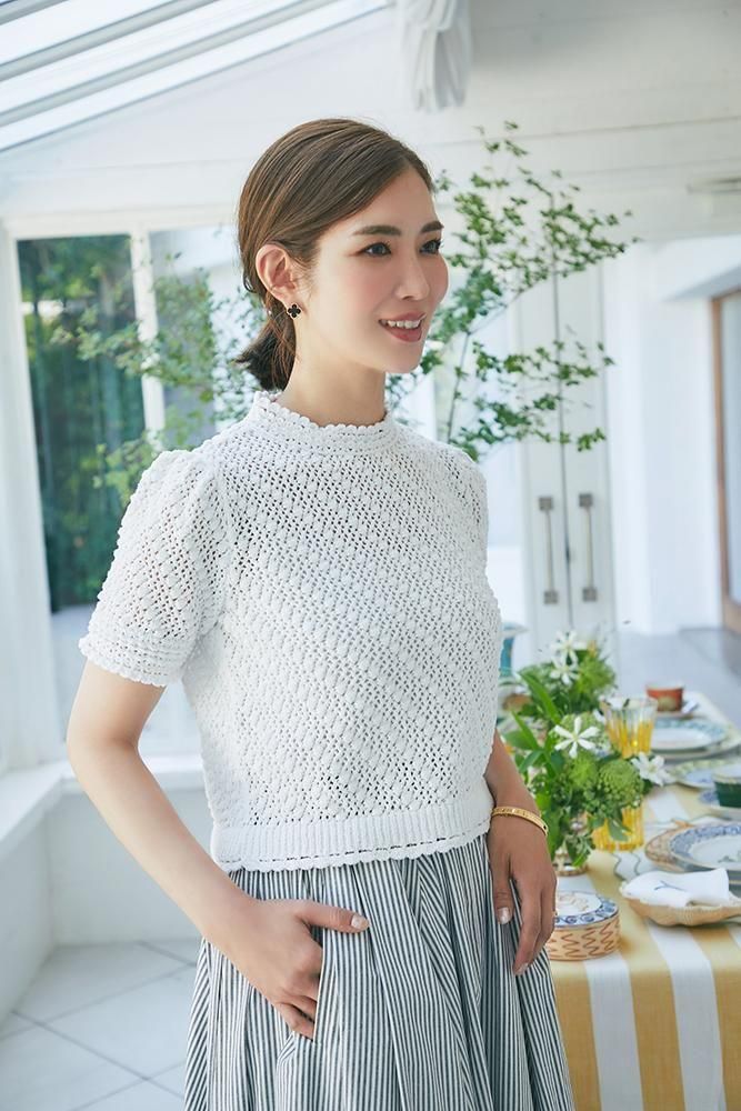 サマークロシェニット(ホワイト) - seventen