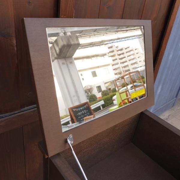 稀少なタモ材を使用した無印良品(MUJI)のドレッサー/スツールです