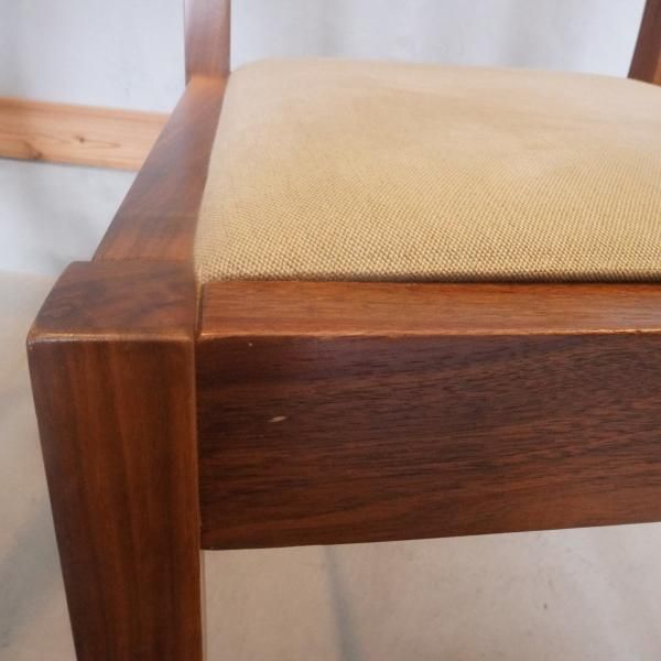 値下げ/無印良品(MUJI)のウォールナット無垢材 ダイニングチェア2脚