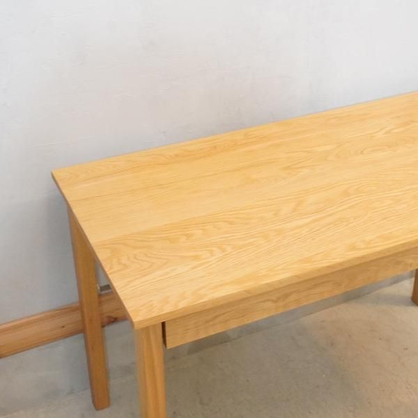 人気のMUJI(無印良品)のオーク材パーソナルデスク/引き出し付き