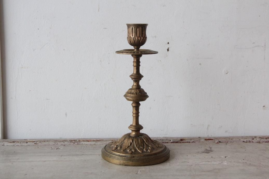真鍮のキャンドルスタンド/燭台D - L'atelier Brocante / ラトリエ