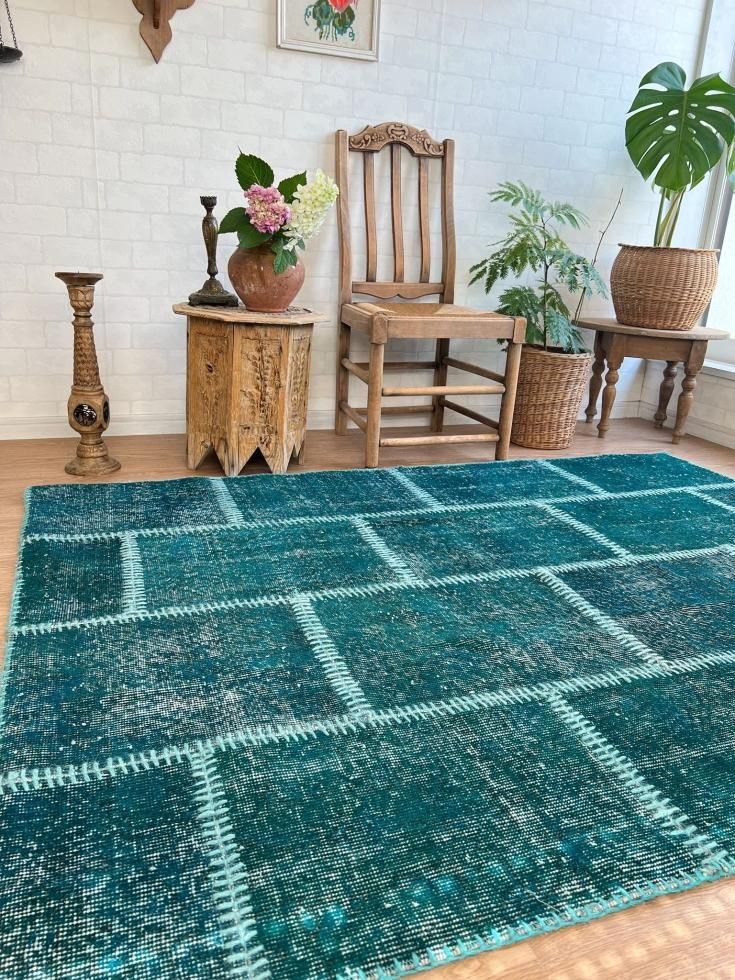 オールド絨毯 ヴィンテージラグ ヴィンテージ加工ラグ 中央アナトリア