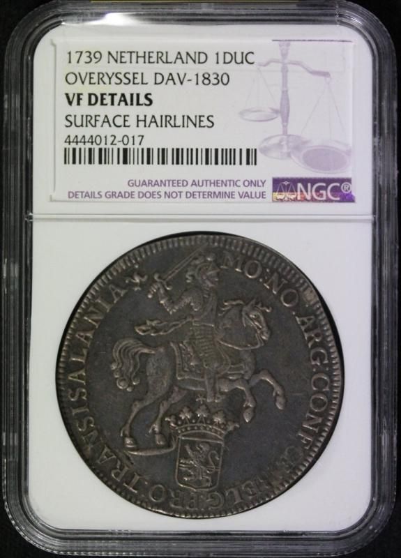 オランダ Netherlands オーファーアイセル Silver Rider デュカトン