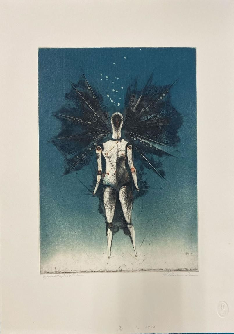 坂東壯一 銅版画作品『鳥人』＊シート - y art gallery