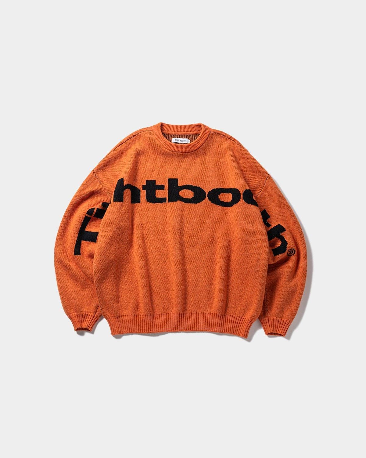 BIG LOGO KNIT SWEATER - TIGHTBOOTH® タイトブース オフィシャル