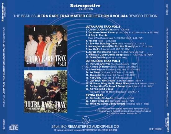 THE BEATLES / ULTRA RARE TRAX - MASTER COLLECTION II : VOL.3&4