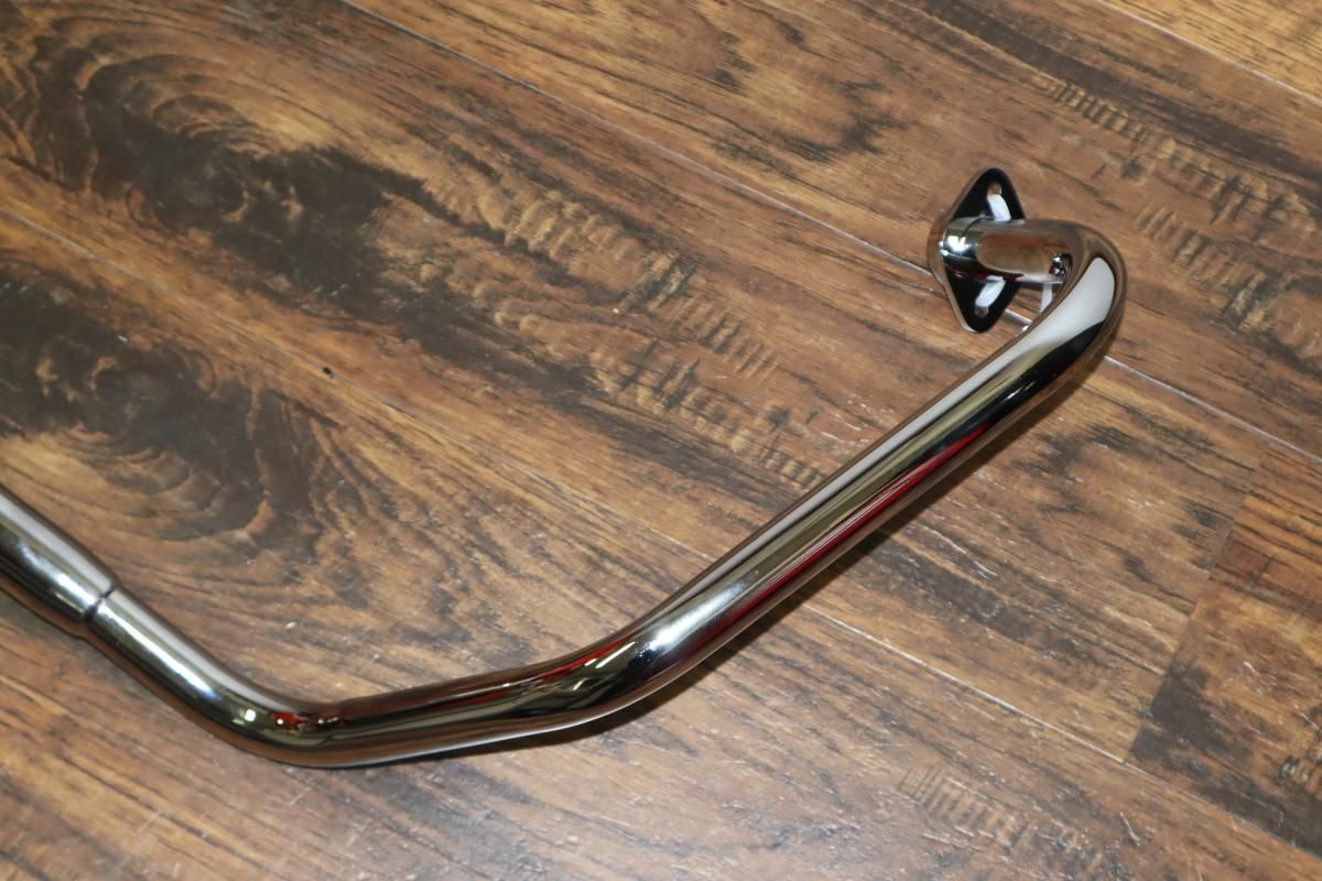 エイプ50 APE50 NEW ルーザー管 メッキ フランジ付き アルミ