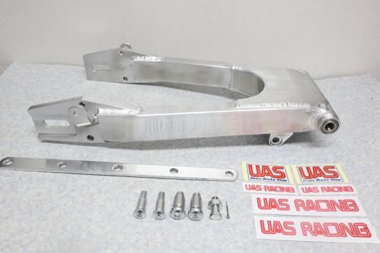 GS400 UAS アルミスイングアーム 刻印入り トルクロッド付 - 旧車