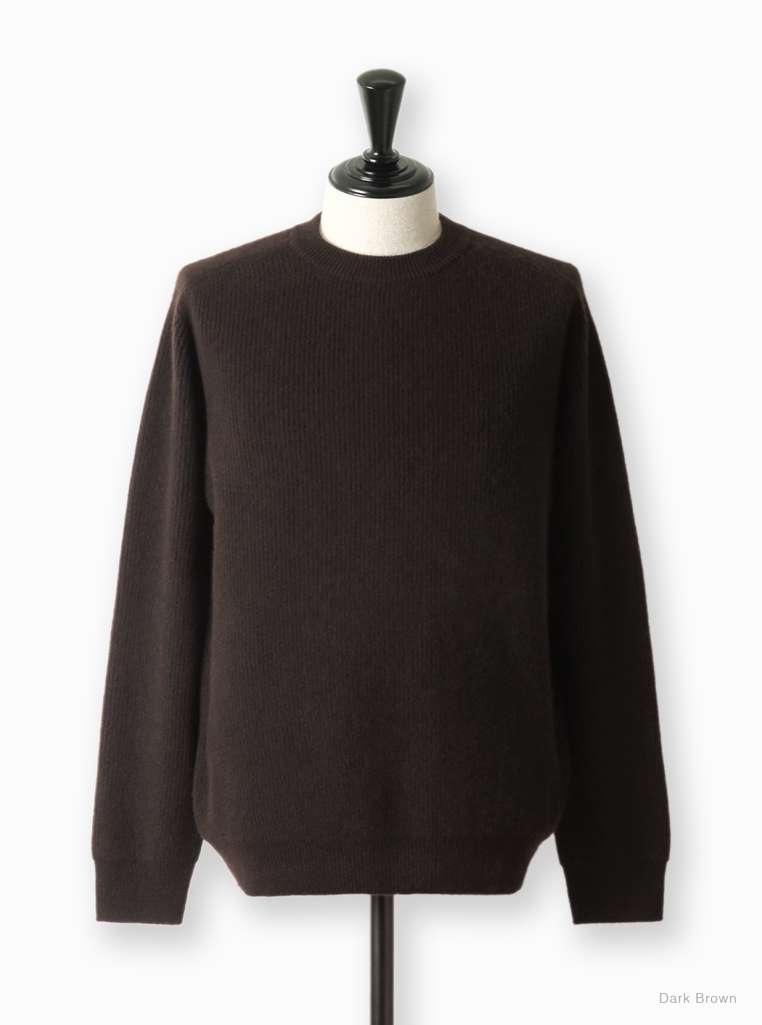 Essential INNOCENT CASHMERE RIB CREW NECK - BATONER｜ONLINE STORE