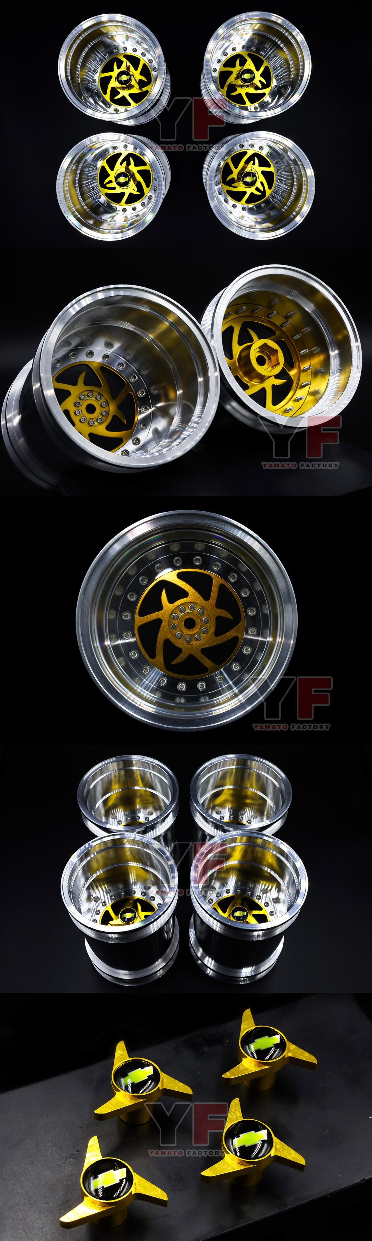 タミヤ1/10 クラッドバスター用 アルミホイール BG