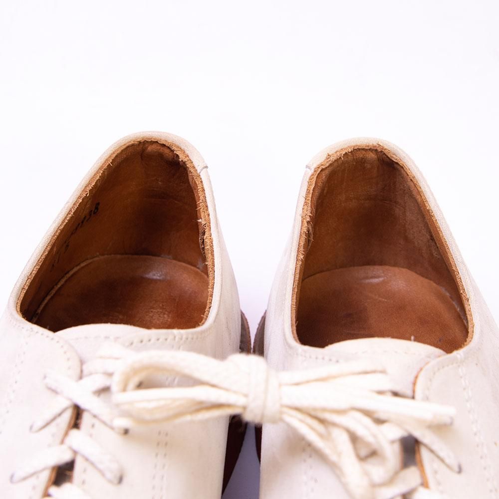 ウォークオーバー プレーントゥダービー ホワイトバックス サイズ8D