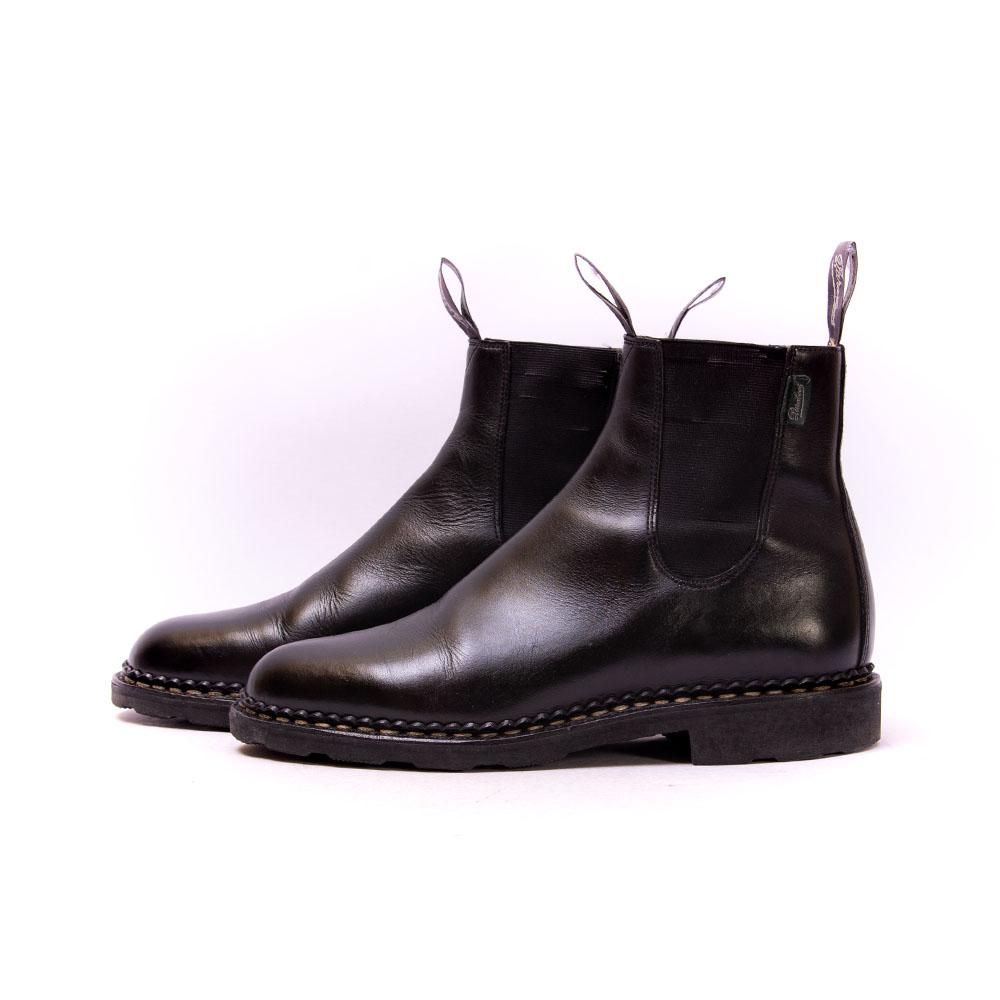 パラブーツ MANAGE(マネージ) サイドゴアブーツ ブラック リスレザー