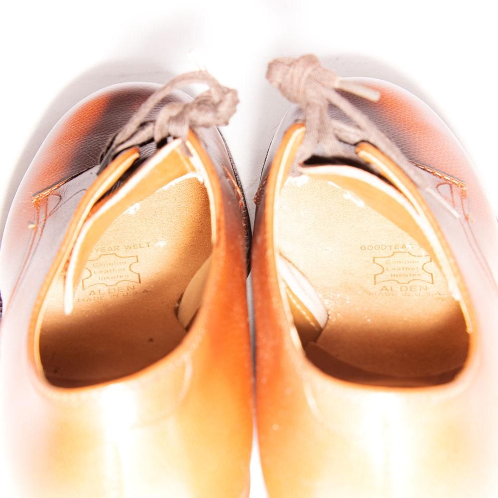 オールデン 5369 プレーントゥ ブラウン アルパインカーフ ミリタリー