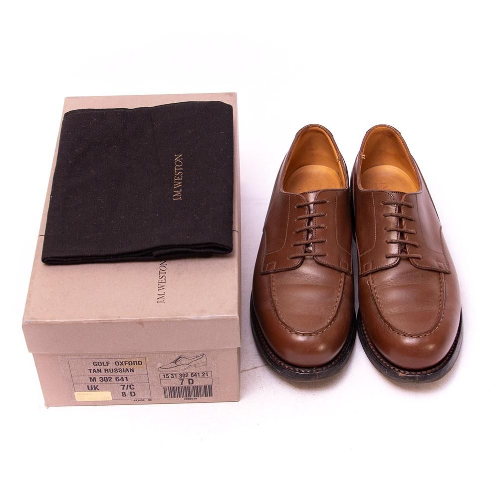 ジェイエムウエストン 641 GOLF(ゴルフ) Uチップ ロシアンカーフ タン