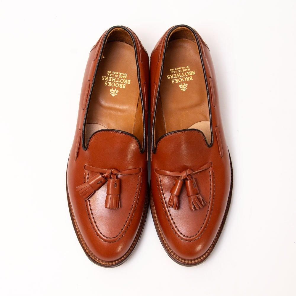 オールデン 00021タッセルローファー カーフ ライトブラウン