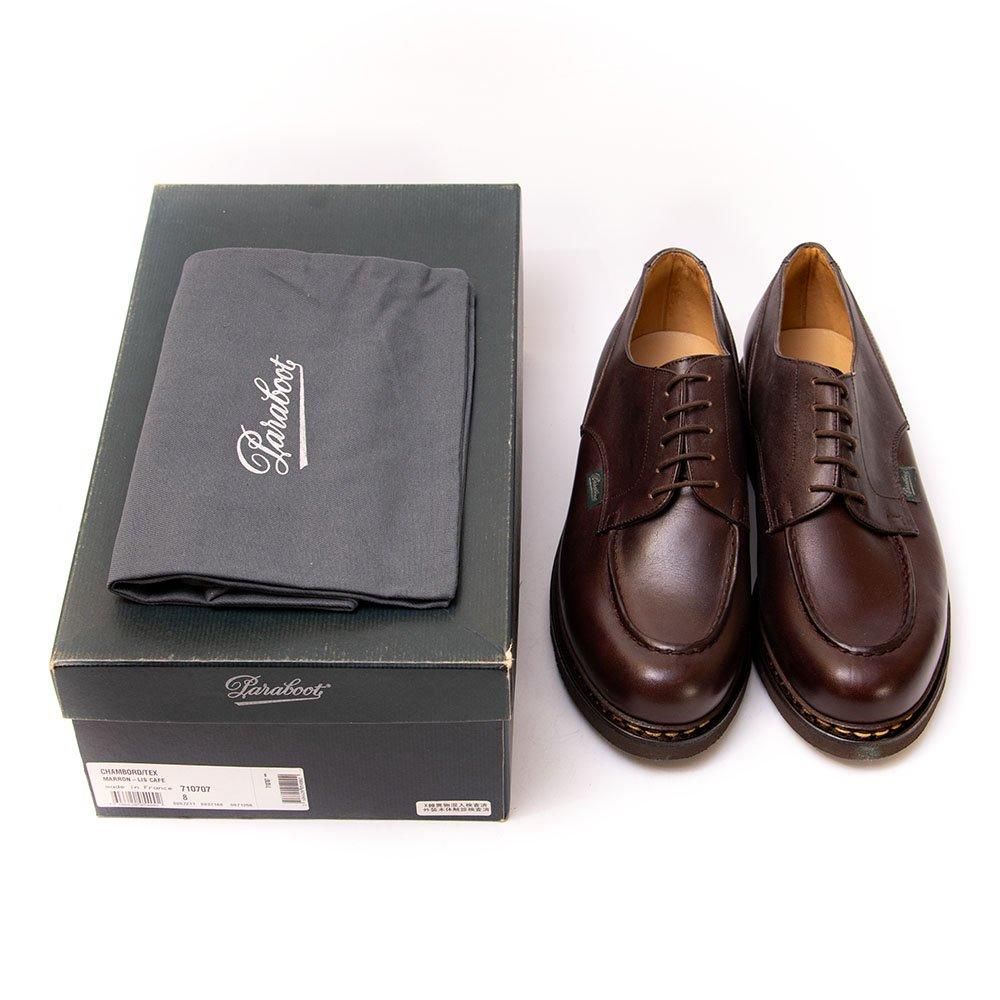 パラブーツ CHAMBORD(シャンボード)Uチップ カフェ リスレザー サイズ8
