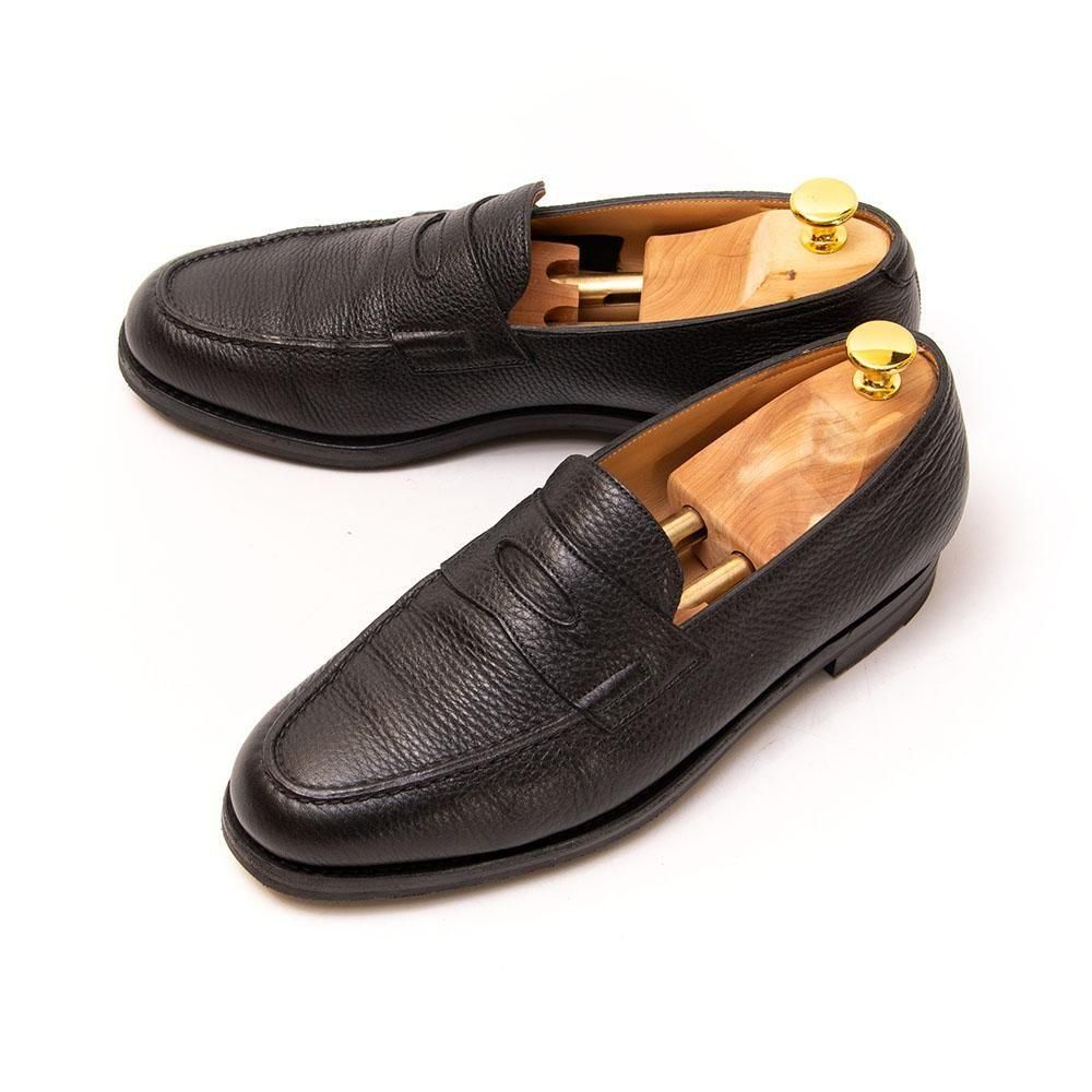 ジョンロブ LOPEZ(ロペス)コインローファー ブラック ピュアグレイン