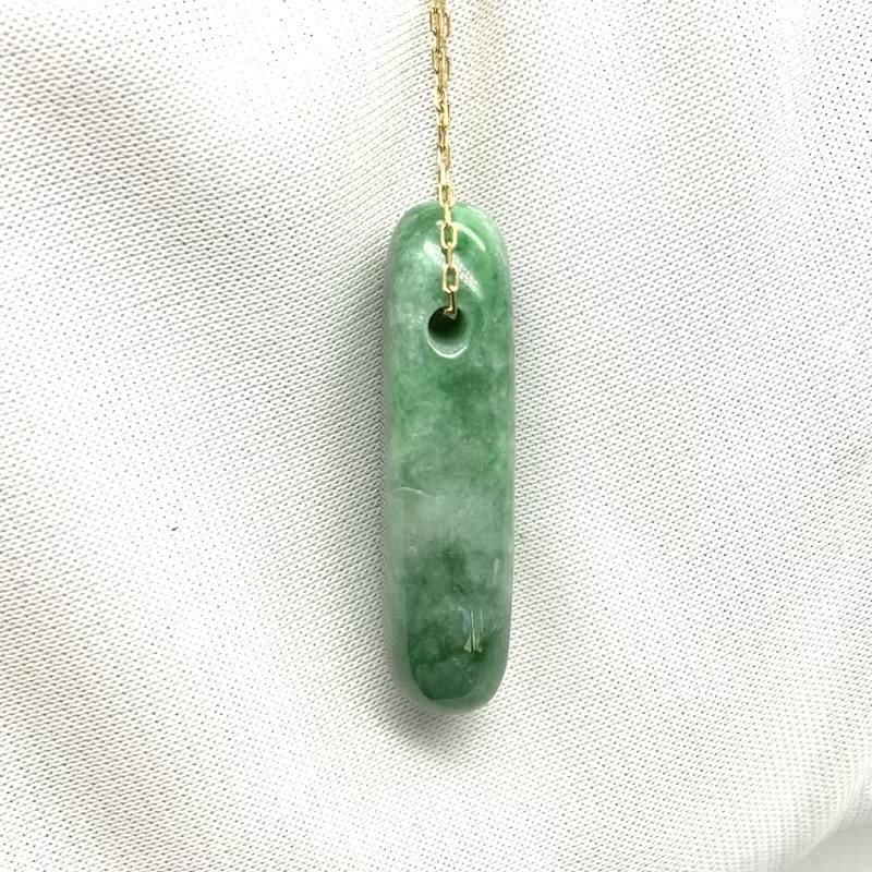 糸魚川翡翠 (小滝産)大珠 ペンダント 】 国産 天然石 糸魚川翡翠